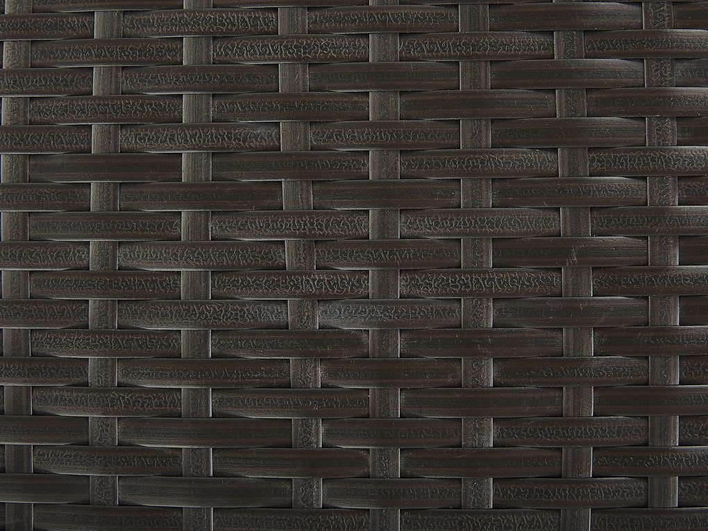 Cesta da giardino rattan marrone 126 x 46 cm MODENA Beliani
