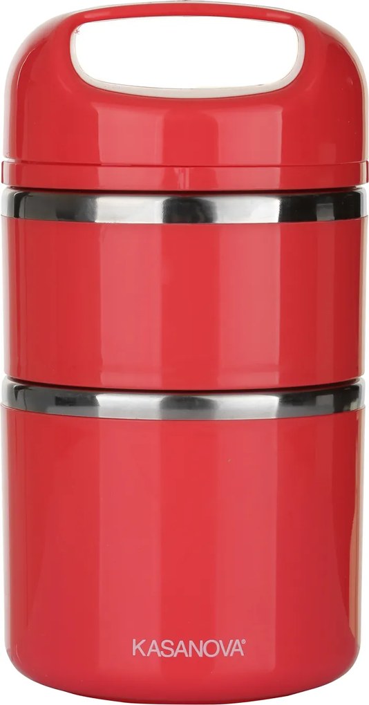 Portavivande termico 930 ml rosso