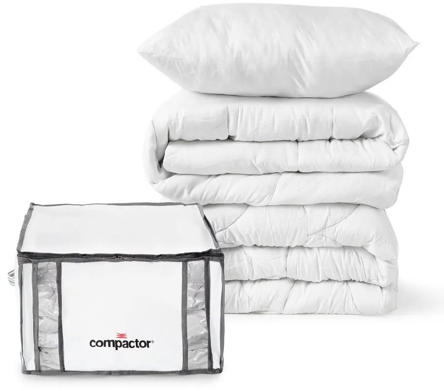 Set di organizer per vestiti sottovuoto/rinforzati in tessuto 2 pz 42x25x25 cm Life – Compactor