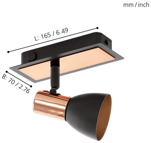 Eglo 94584 - Faretto LED BARNHAM 1xGU10/3,3W/230V