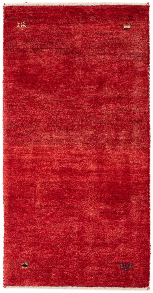 Gabbeh Tappeto persiano 60x140 Rosso (Iran) Annodato A Mano