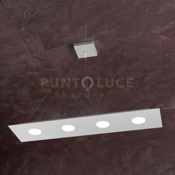 Area sospensione 4 luci rettangolare grigio 1127-s4 r-gr