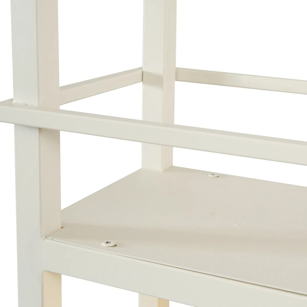 Lampada a sospensione industriale beige a 4 luci - Cage Rack