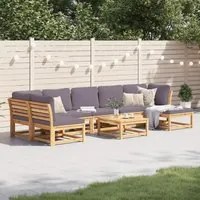 Set Salotto da Giardino 8 pz con Cuscini Legno Massello Acacia 3214328