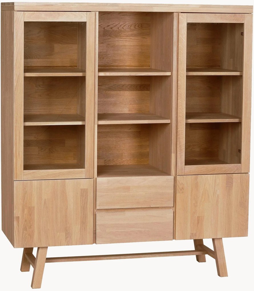 Vetrina in legno di quercia Brooklyn