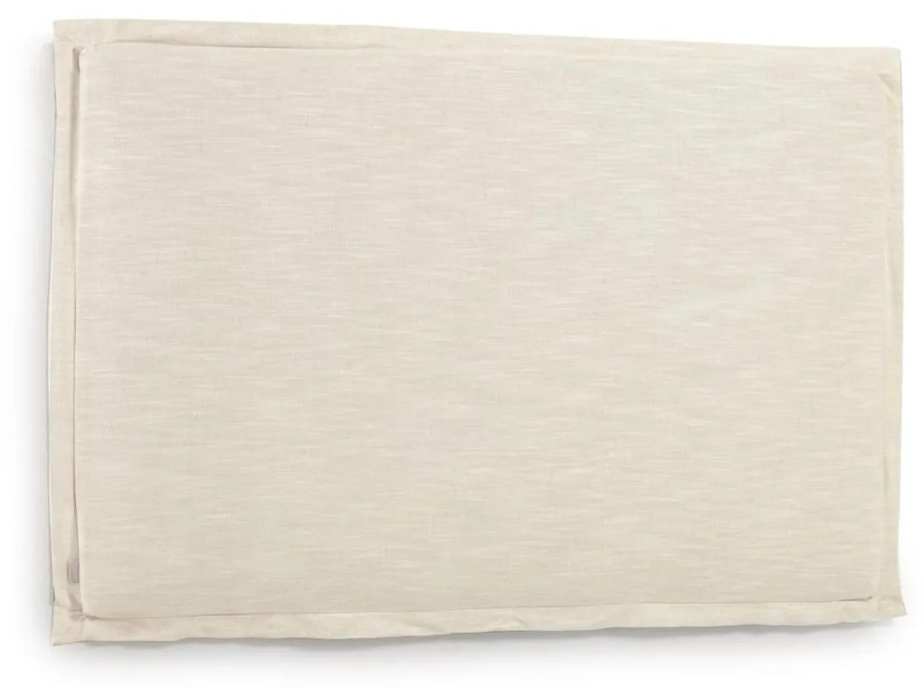 Kave Home - Testiera sfoderabile Tanit in lino bianco per letto da 160 cm
