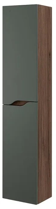 Colonna bagno sospesa 30x150 verde Maiori/Minori con ripiani interni