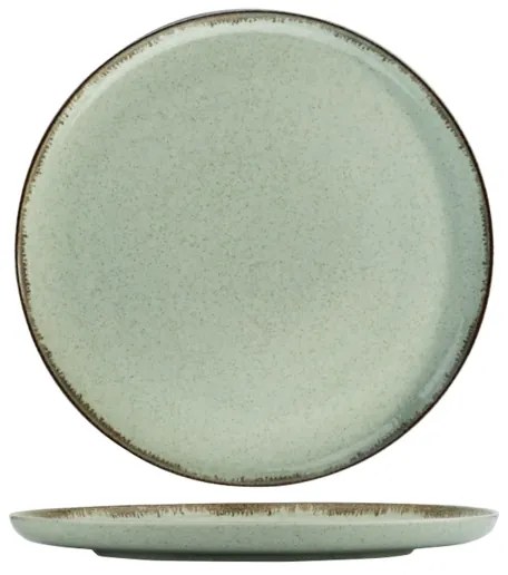 Servizio di piatti 24 pezzi, verde/porcellana