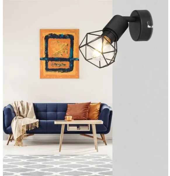 Globo - Luce Spot da parete a LED XARA 1xE14/6W/230V nero