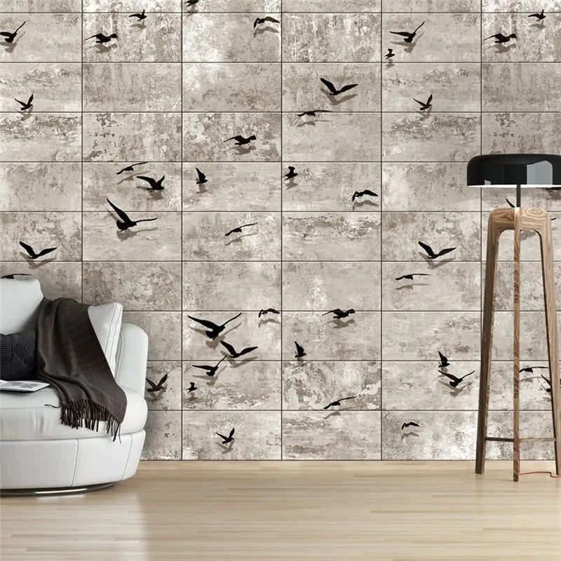 Fotomurale  Bird Migrations  Colore Beige, Dimensioni e Misure 50x1000