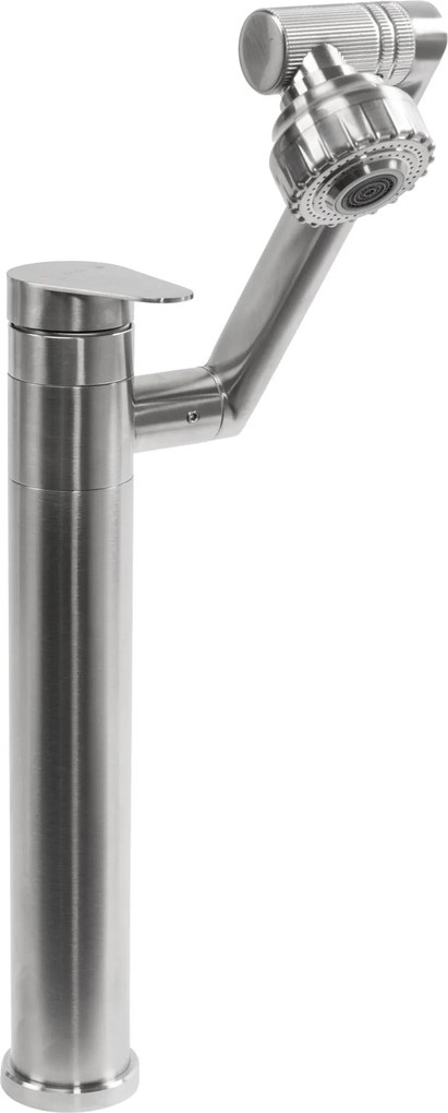 Rubinetto da bagno Rea PACO Nickel Brush INOX High