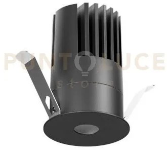 Gfa1415c- faretto led ad incasso colore nero 3000k 1900lm 18w d.6,2cm