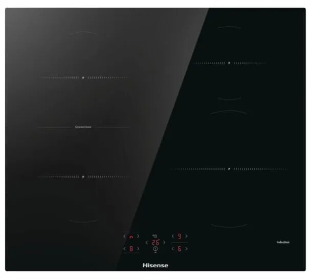 Hisense - HI621FM Piano Cottura Induzione 59.5cm 4 Fornelli Nero da Incasso Touch