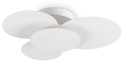 Plafoniera Moderna Cloud Metallo Bianco Led 33W 3000K Luce Calda