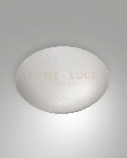 Pandora plafoniera bianca d.30 ip44 1 luce attacco e27