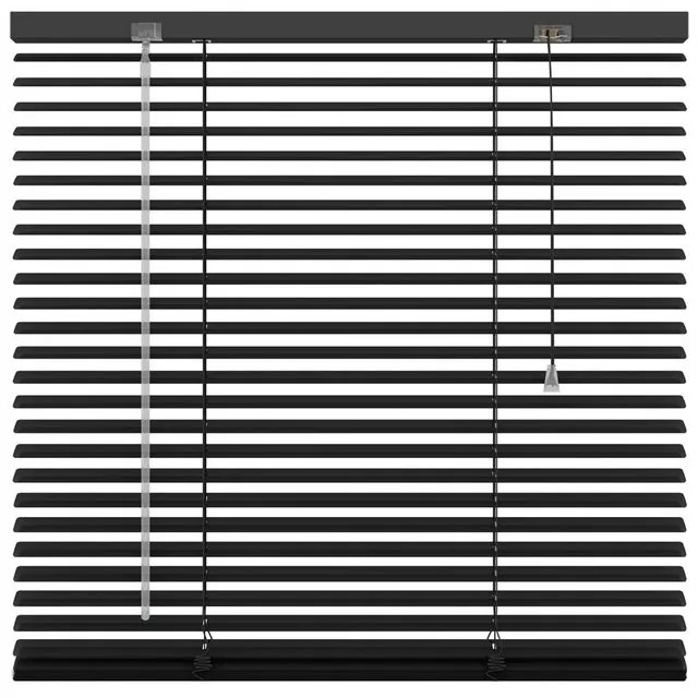 Veneziana Odessa in alluminio, nero opaco 80 x 180 cm, Larghezza lamelle: 25 mm