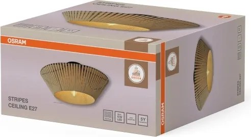 Osram - Plafoniera DECOR STRIPES 1xE27/10W/230V Ø 40,5 cm beige