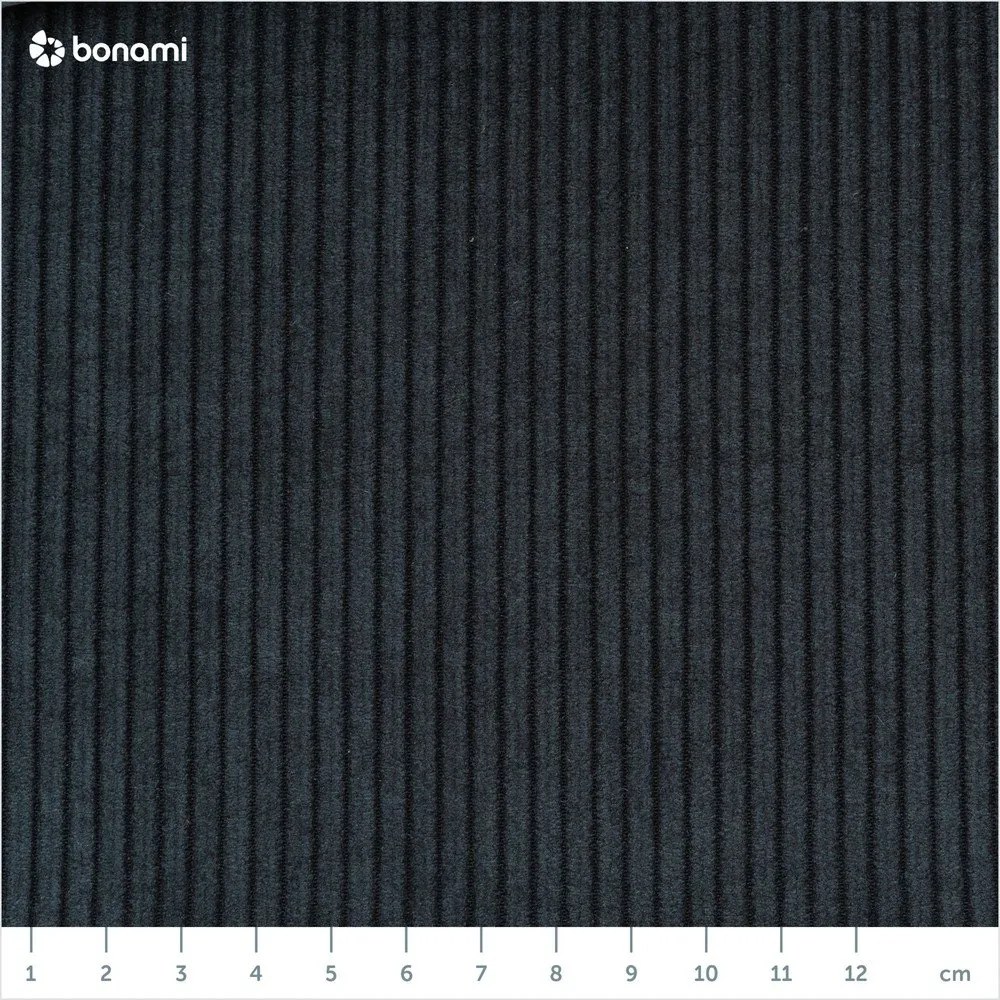 Divano in velluto a coste nero antracite 200 cm Lean - Karup Design