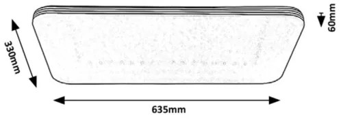 Rabalux - Plafoniera LED/36W/230V