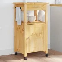 Carrello da Cucina MONZA 48x40x90 cm in Legno Massello di Pinocod mxl 110622