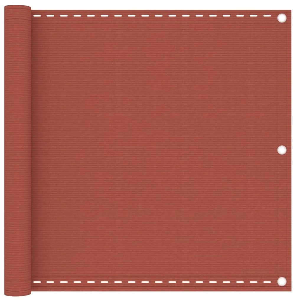 Paravento Da Balcone Terracotta 90x300 Cm İn Hdpe /