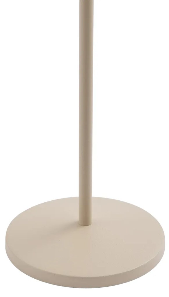 Lampada da tavolo beige con LED ricaricabile con stazione di ricarica IP65 - Raika