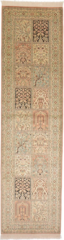 Cashmere Silk Tappeto orientale 80x300 (Indian) Annodato A Mano
