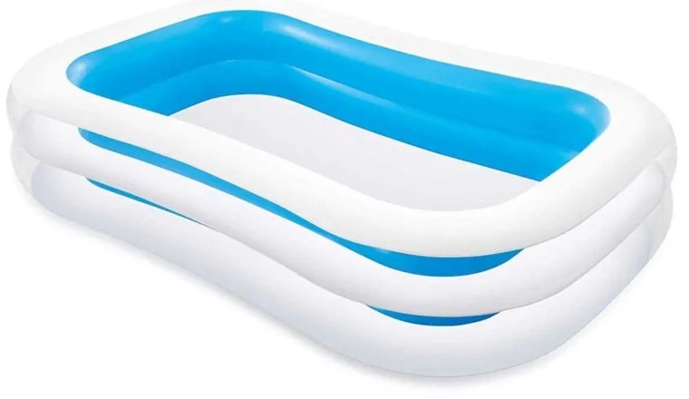 Intex - Piscina Gonfiabile Rettangolare per Famiglia Fuori Terra Giardino Estate