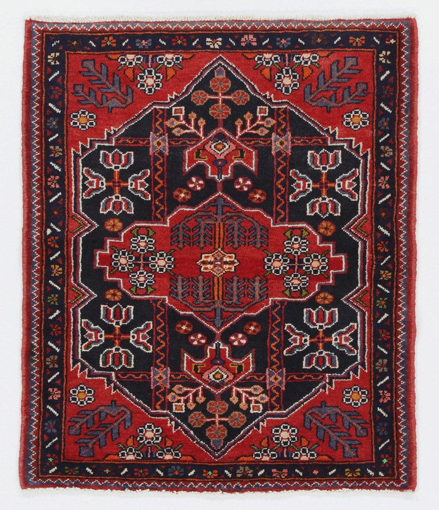 Hamedan Tappeto 110 x 90 (Iran) Annodato A Mano
