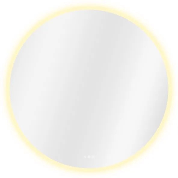 Specchio con illuminazione integrata bagno tondo SENSEA L 120 x H 120 x P 2.9 cm trasparente