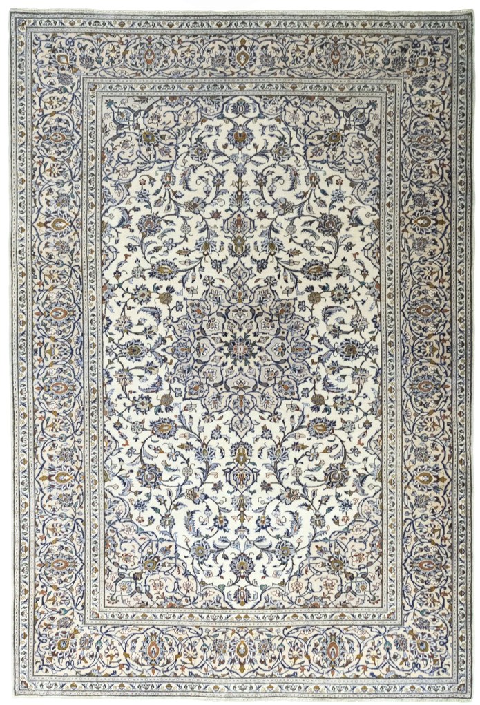 Kashan Tappeto persiano 210 x 310 Beige (Iran) Annodato A Mano