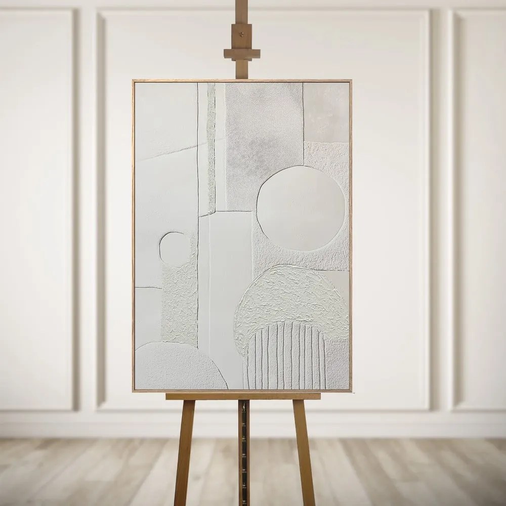 Quadro con elementi dipinti a mano 70x100 cm Lan – Styler