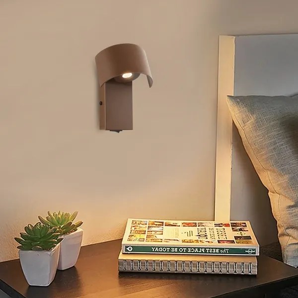 Brilagi - Applique a LED VASTO LED/3W/230V marrone