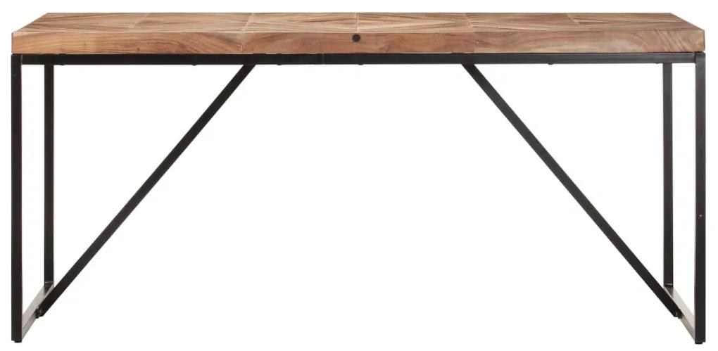 Tavolo da pranzo 160x70x76 cm in legno massello acacia e mango