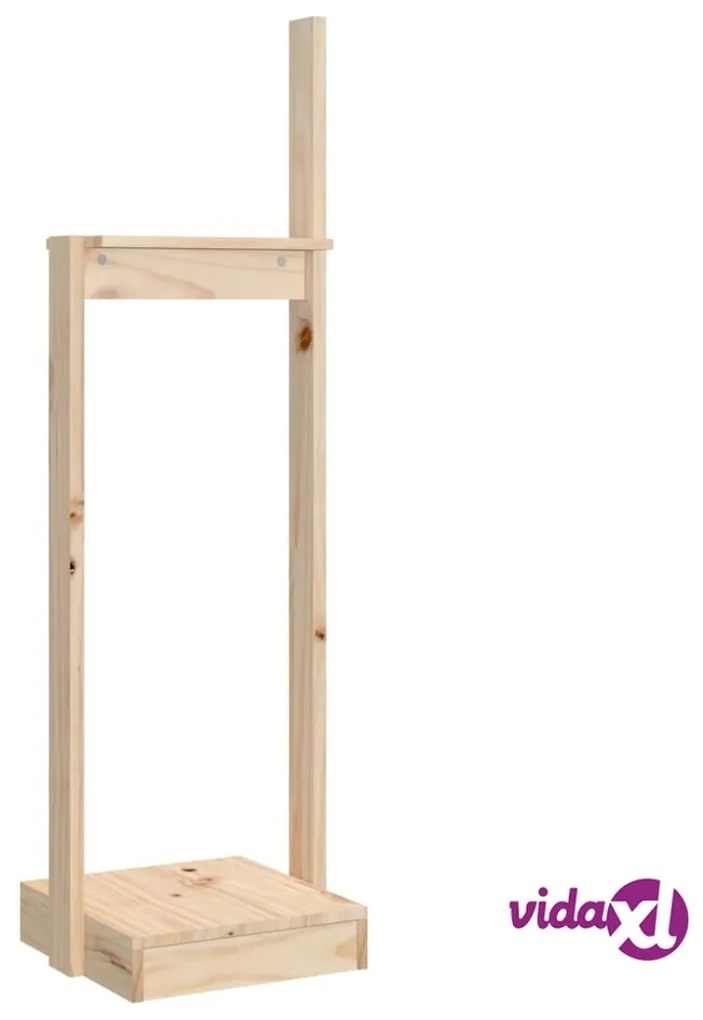 vidaXL Portalegna 33,5x30x110 cm in Legno Massello di Pino