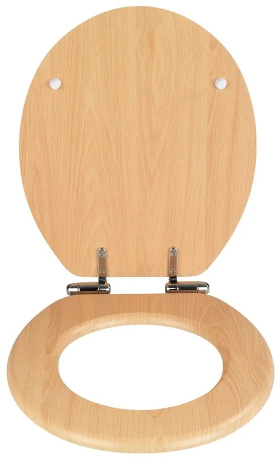 Sedile per WC con chiusura facilitata Beech Nature, 43 x 37 cm - Wenko