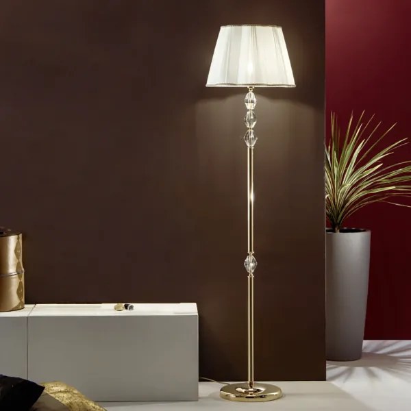 Lampada piantana 45x179 cm 1 luce E27 - cristallo e vetro BRIGIDA