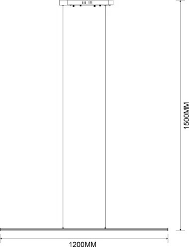 Zuma Line MS903-BK - Lampada a sospensione LED a cavo ESERO LED/20W/230V nero