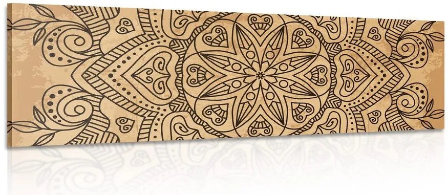 Quadro su tela – Mandala con tocco antico