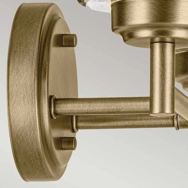 Kichler KL-WINSLOW-2W-NBR - Applique WINSLOW 2xE27/60W/230V ottone