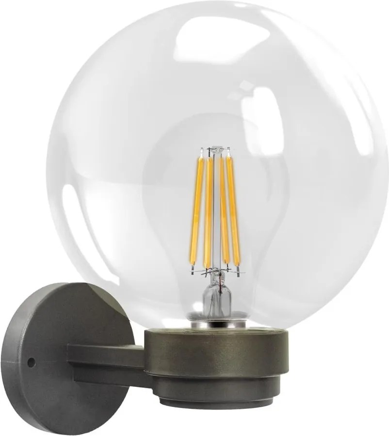 Brilagi - Applique da esterno HARBOR 1xE27/40W/230V IP33 antracite/trasparente