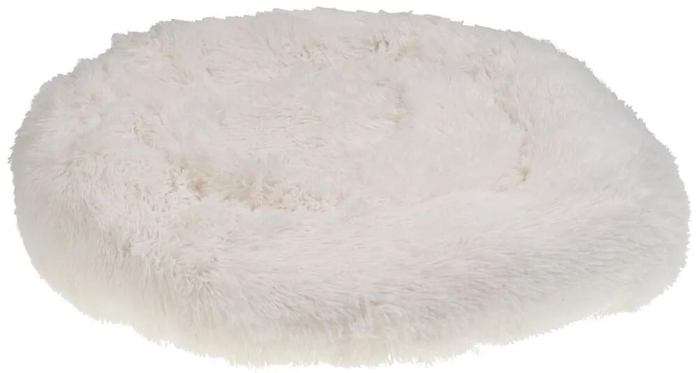 Cuccia per cani finta pelliccia bianco ⌀ 50 cm KULU Beliani
