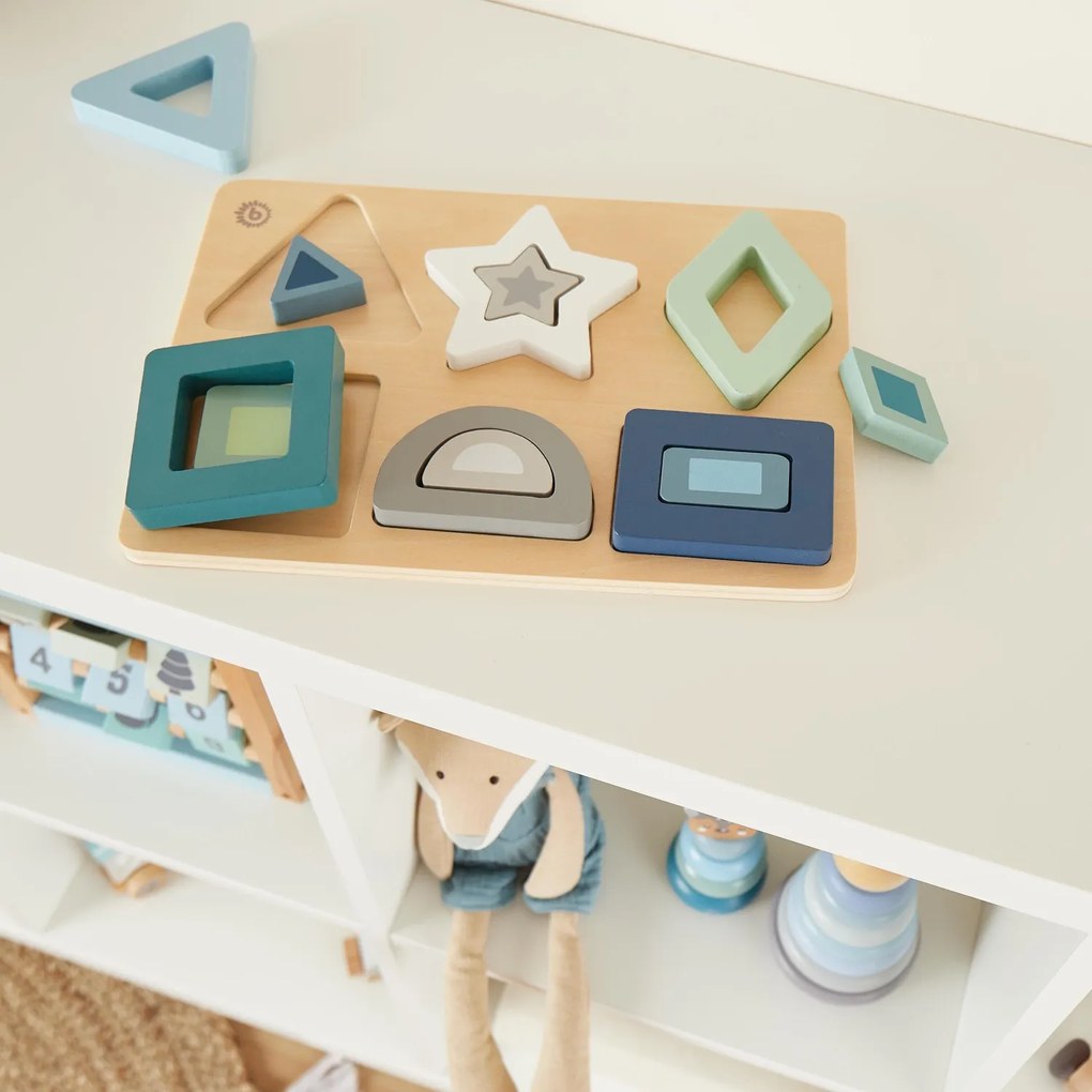 Bieco - Puzzle a incastro in legno - forme
