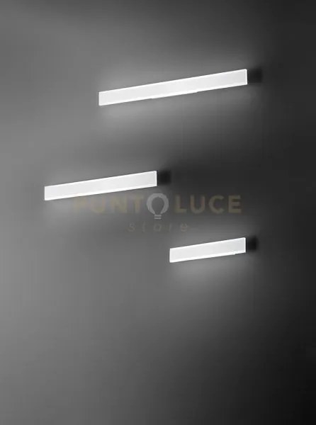 Applique in alluminio verniciato bianco kante biemissione 61cm led ...