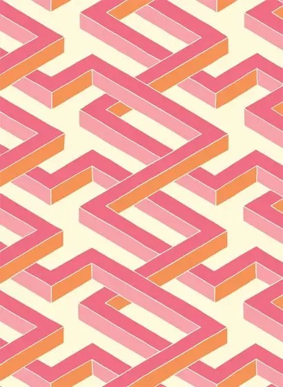 Cole & Son Carta da parati Luxor - Pink