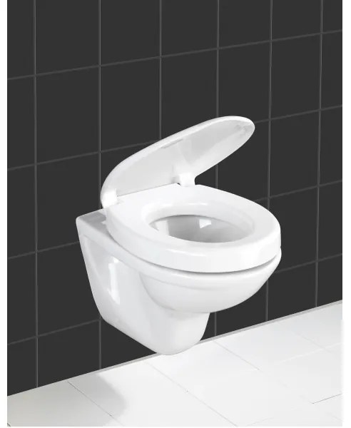 WENKO 21905100-Sedile WC SECURA 37x44 cm bianco/grigio