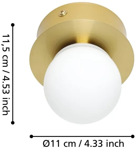 Eglo 900658 - Plafoniera LED da bagno MOSIANO LED/3,3W/230V IP44 oro