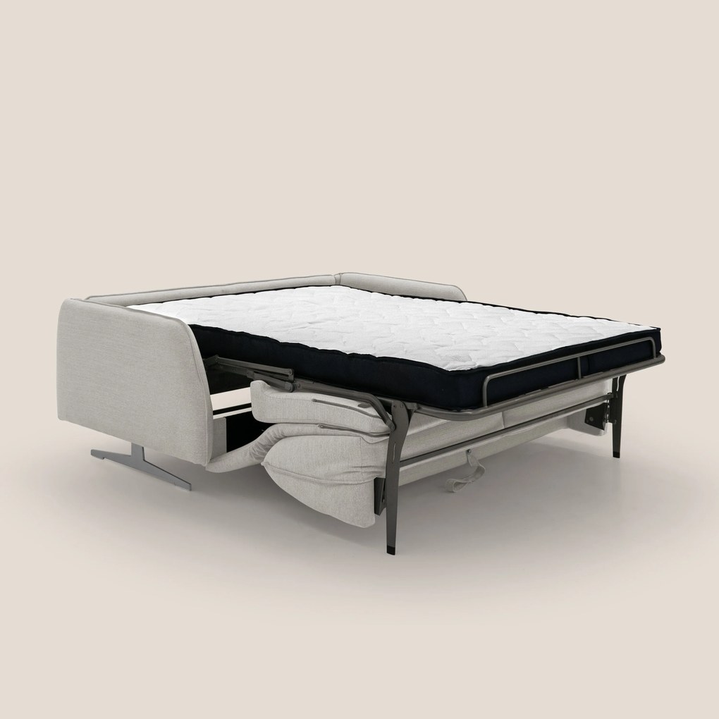 Texas Divano letto matrimoniale moderno in tessuto impermeabile T19 panna