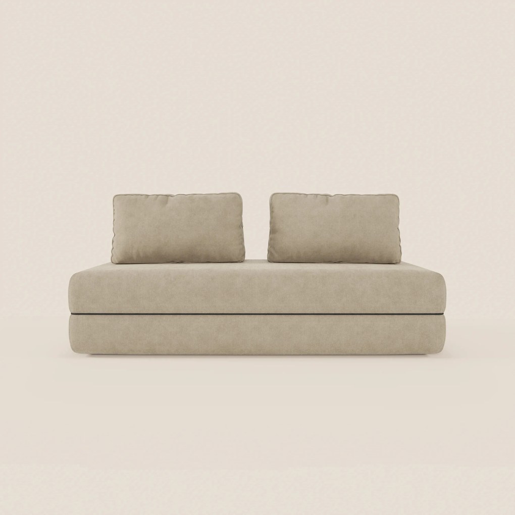 Rift divano letto matrimoniale 2 posti e 3 posti con schienali mobili - materasso alto 22 cm e memory foam in T31