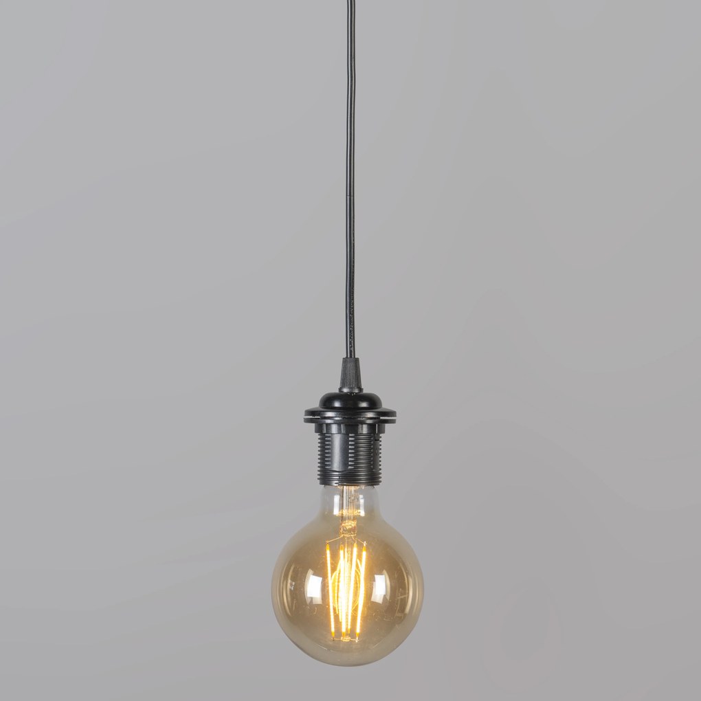 Set di 2 lampade a sospensione retrò nere 50 cm - Granny Frame